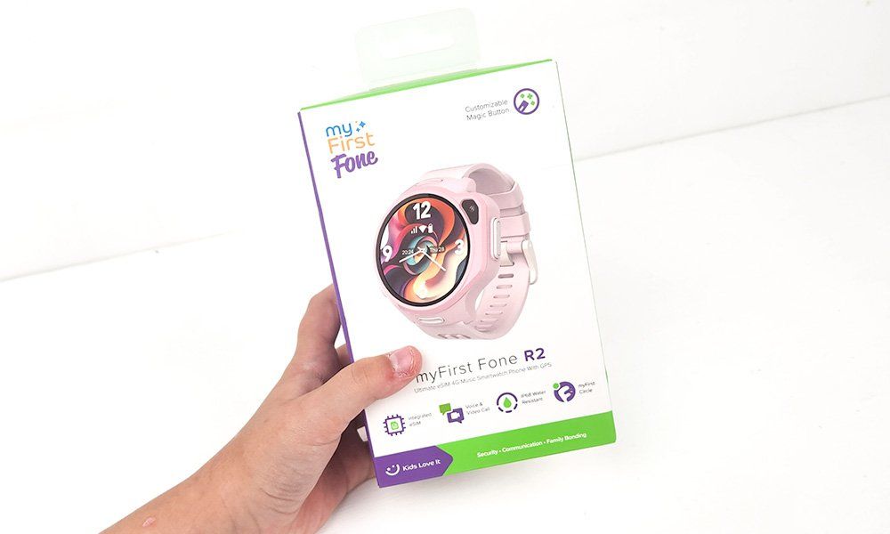 myfirst fone r2 kids smartwatch review in box
