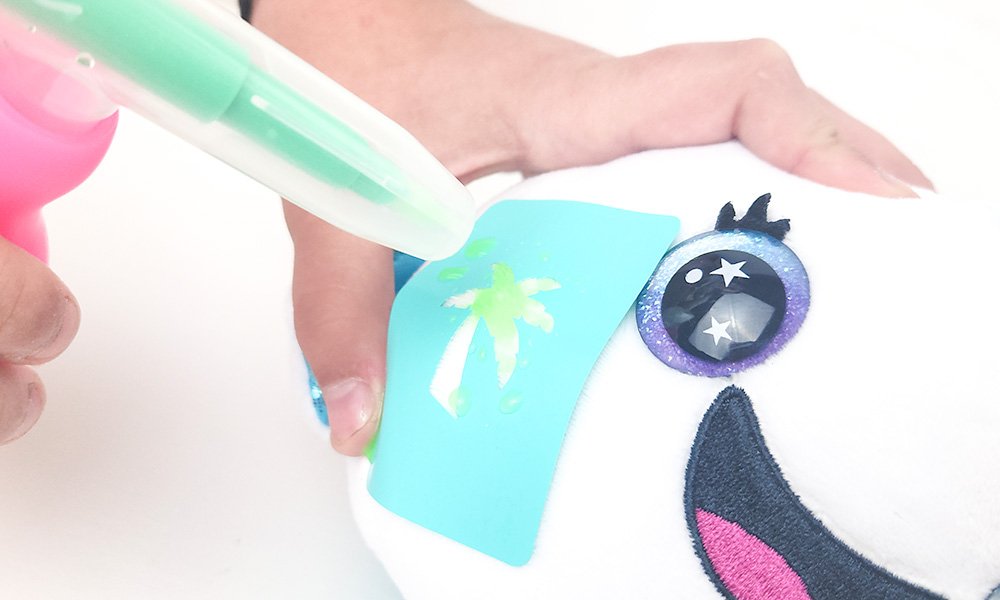 Spraying Palm Tree