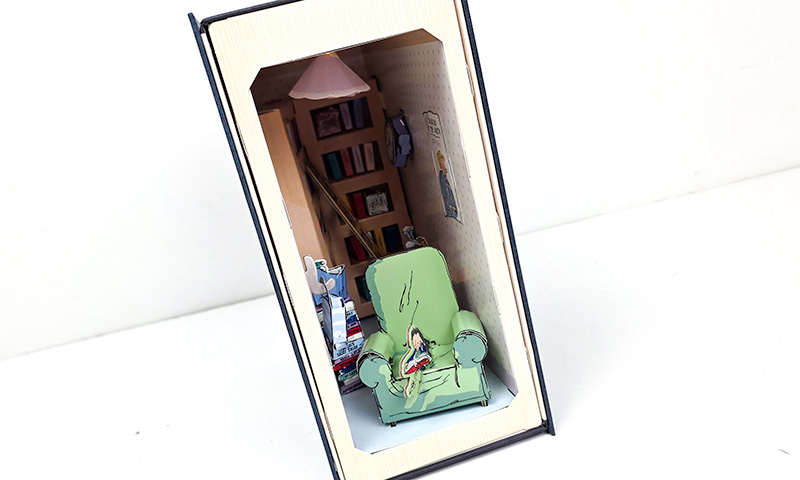 BYO Matilda Book Nook fully built 