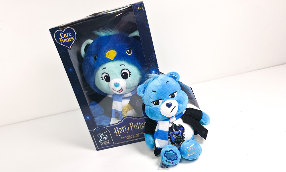 Care Bears x Harry Potter Ravenclaw Wish Bear in collector box with Grumpy Bear plush