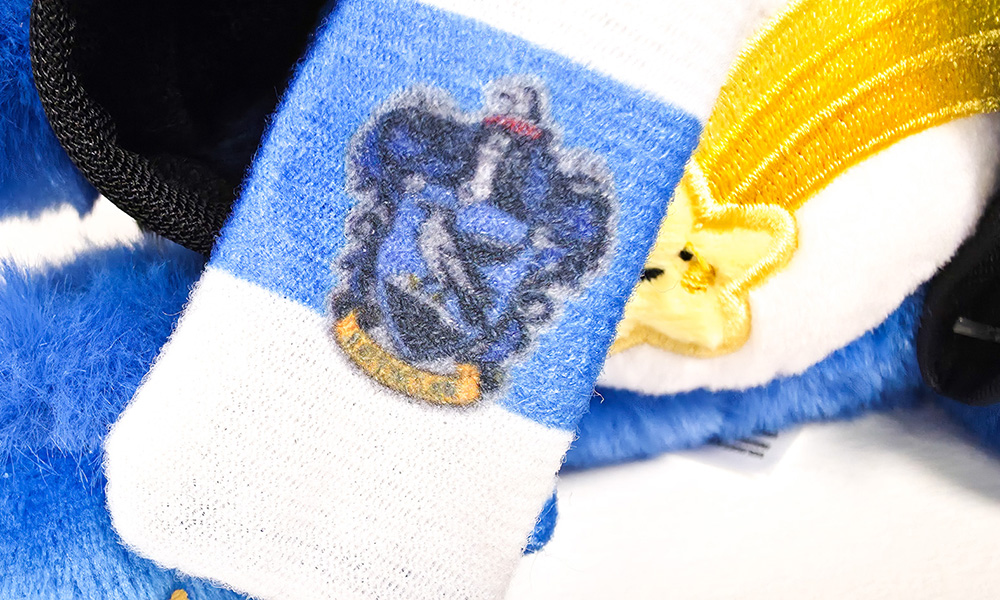 Care Bears x Harry Potter Ravenclaw plush scarf detail close up
