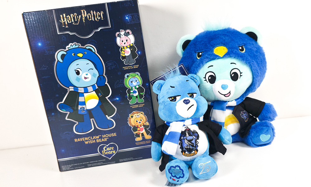Care Bears x Harry Potter Ravenclaw plush box back showing full collection