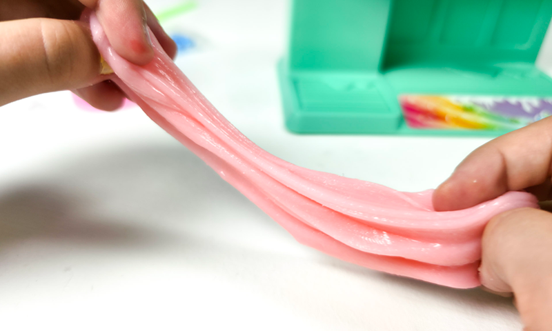 Mixing red into the slime