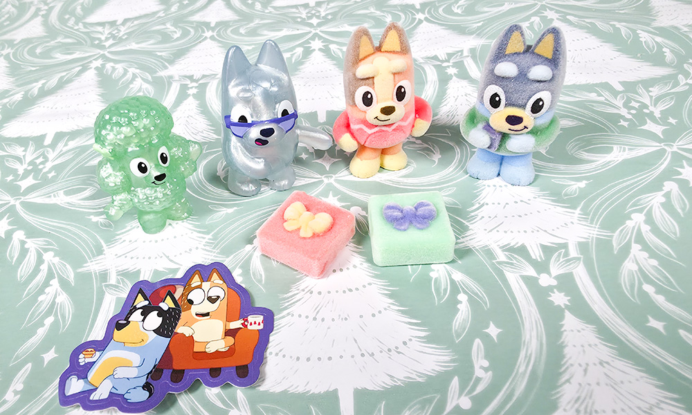 Bluey Fuzzies Advent Calendar characters