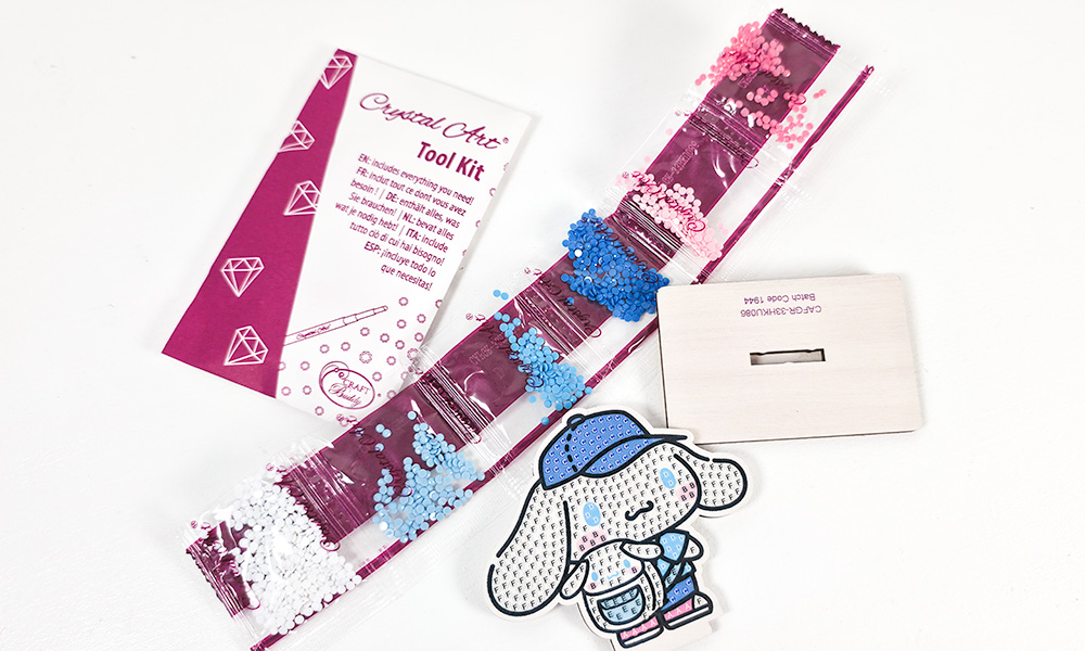 Cinnamoroll Crystal Art Buddies included in kit