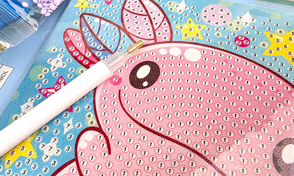 Crystal Creations Mini Awesome Axolotl up close