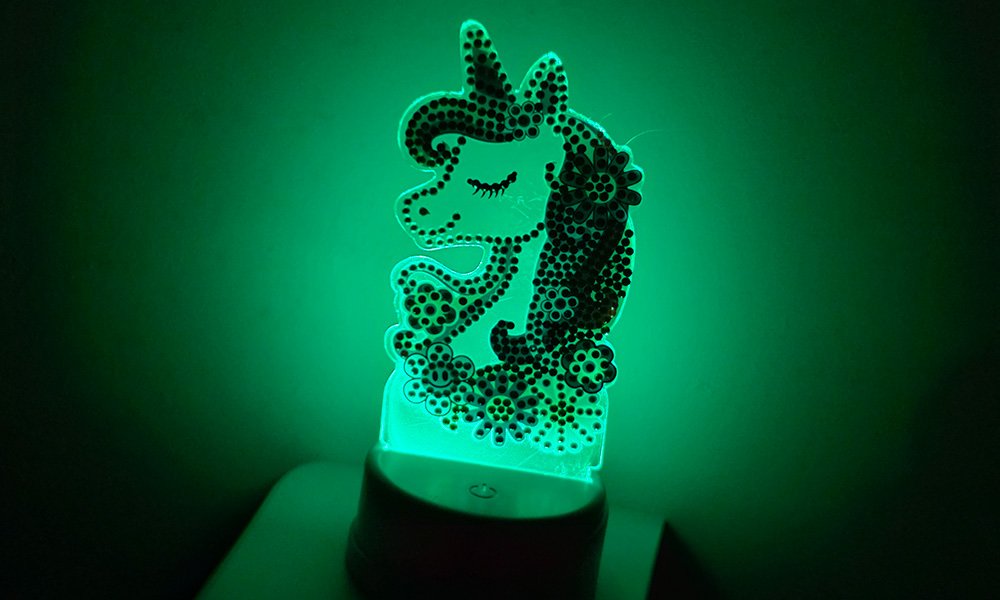 Green light diamond lamp