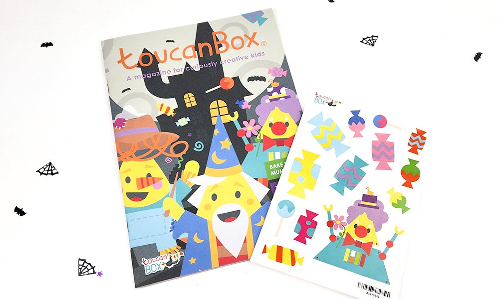 Halloween toucanBox Magazine and Stickers