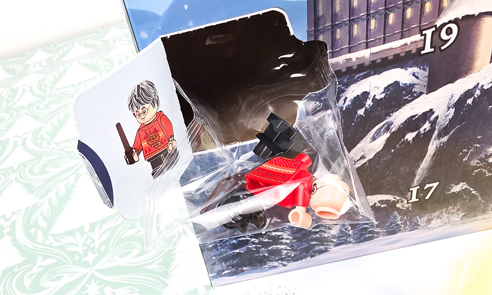 Harry Potter LEGO Advent Calendar behind the door