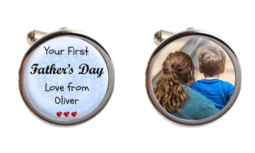 LATEST NEWS First Fathers Day Gifts Personalised Cufflinks