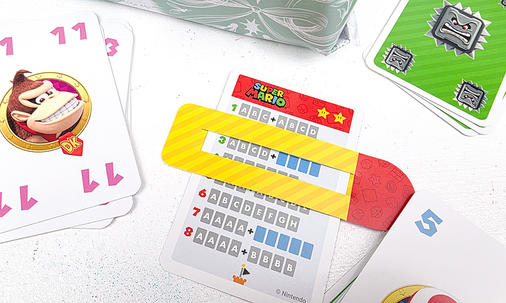 Level 8 Super Mario Card Game up close