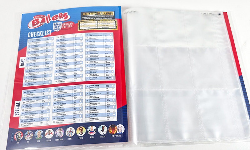 Panini Ballers England Edition Binder
