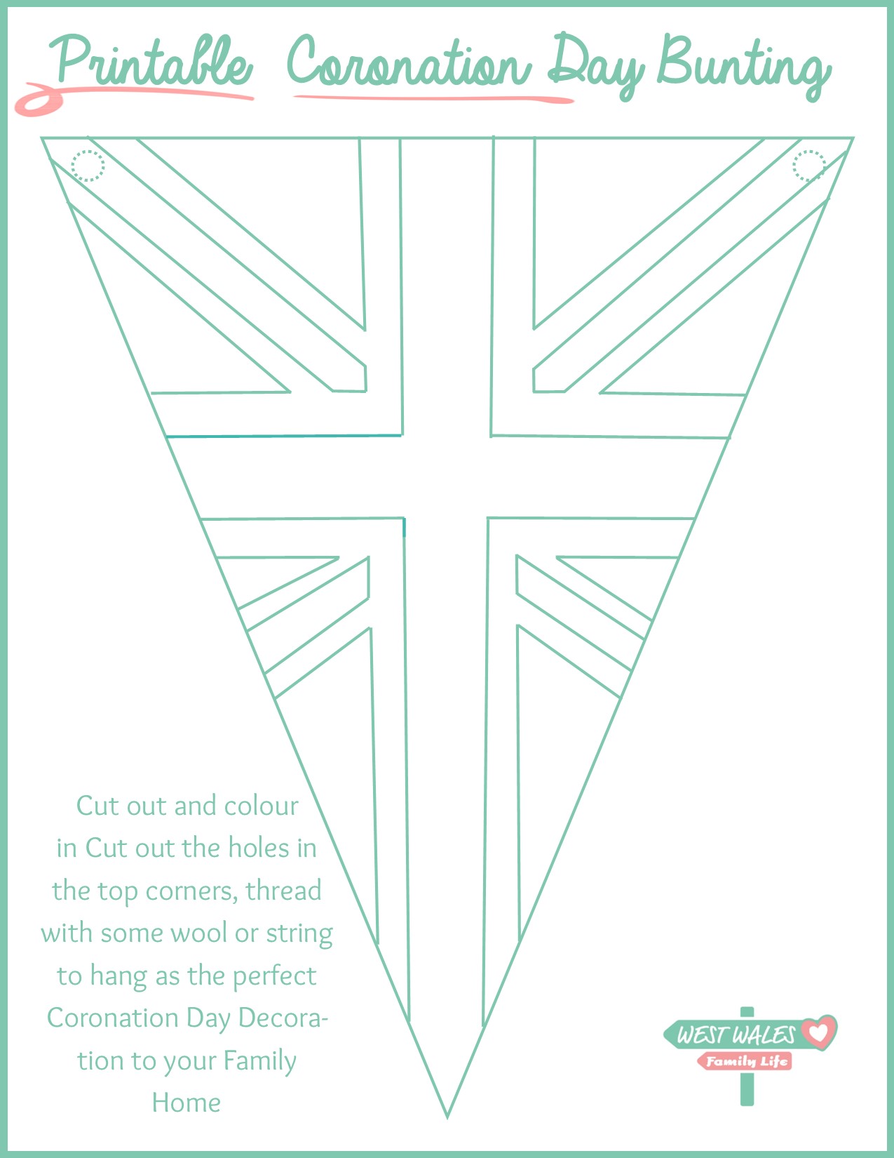 Printable Coronation Day Bunting