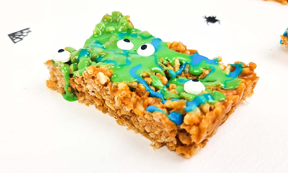 SKIPPY Crispy Rice Treat Monsters Up Close