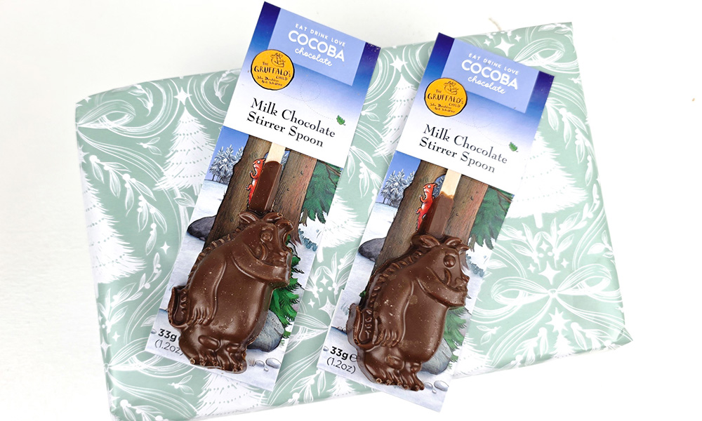 The Gruffalo Shaped Hot Chocolate Stirrer