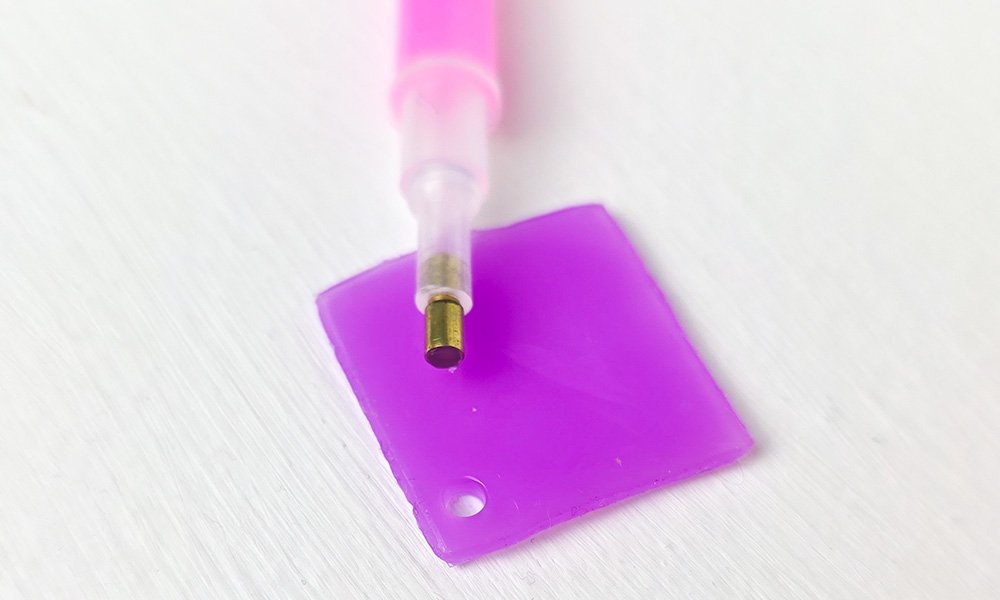 Wax being used by pen