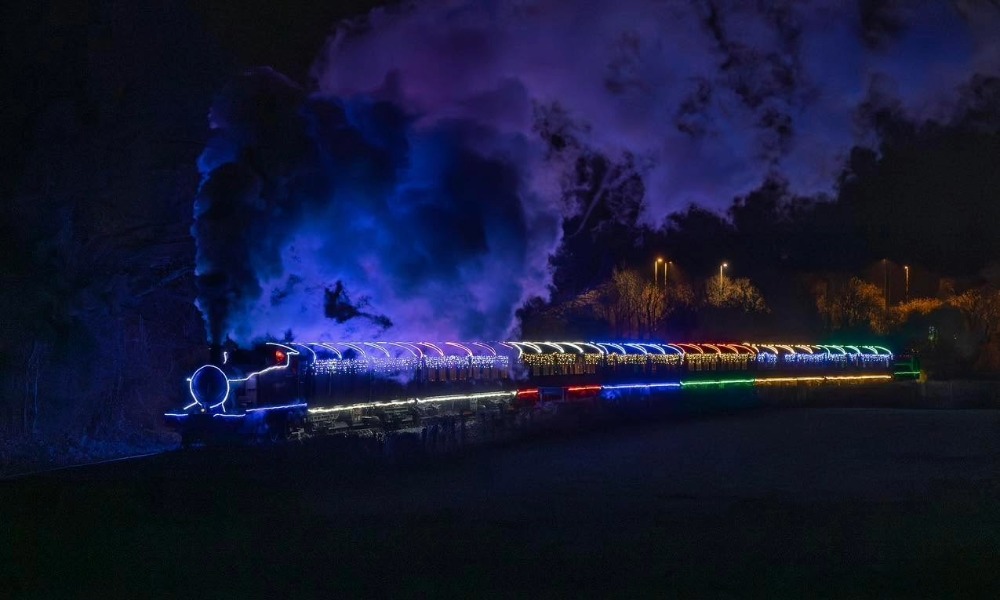 Halloween Lights of the Valley Train at Gwili Steam Railway