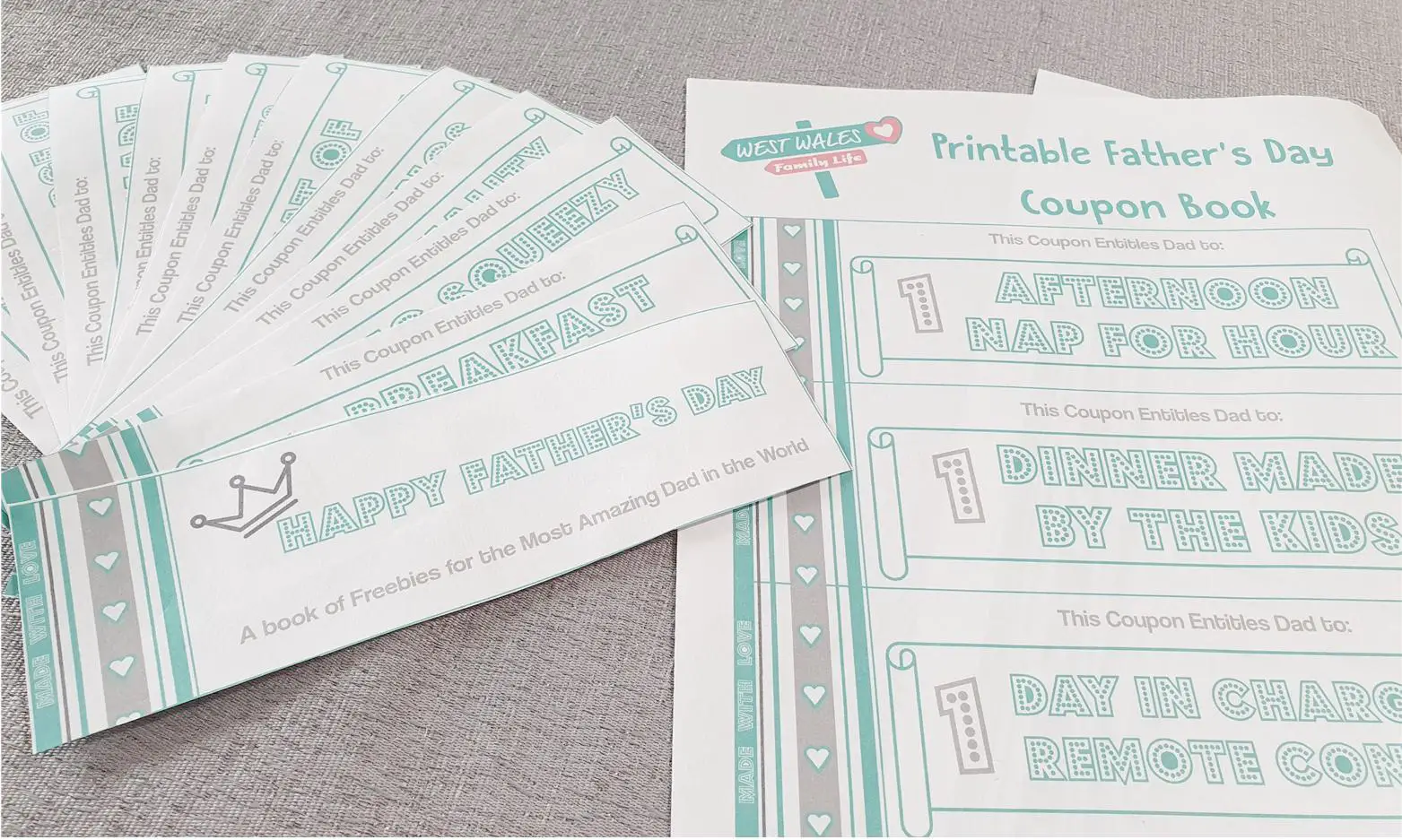 Free Printable Father’s Day Coupon