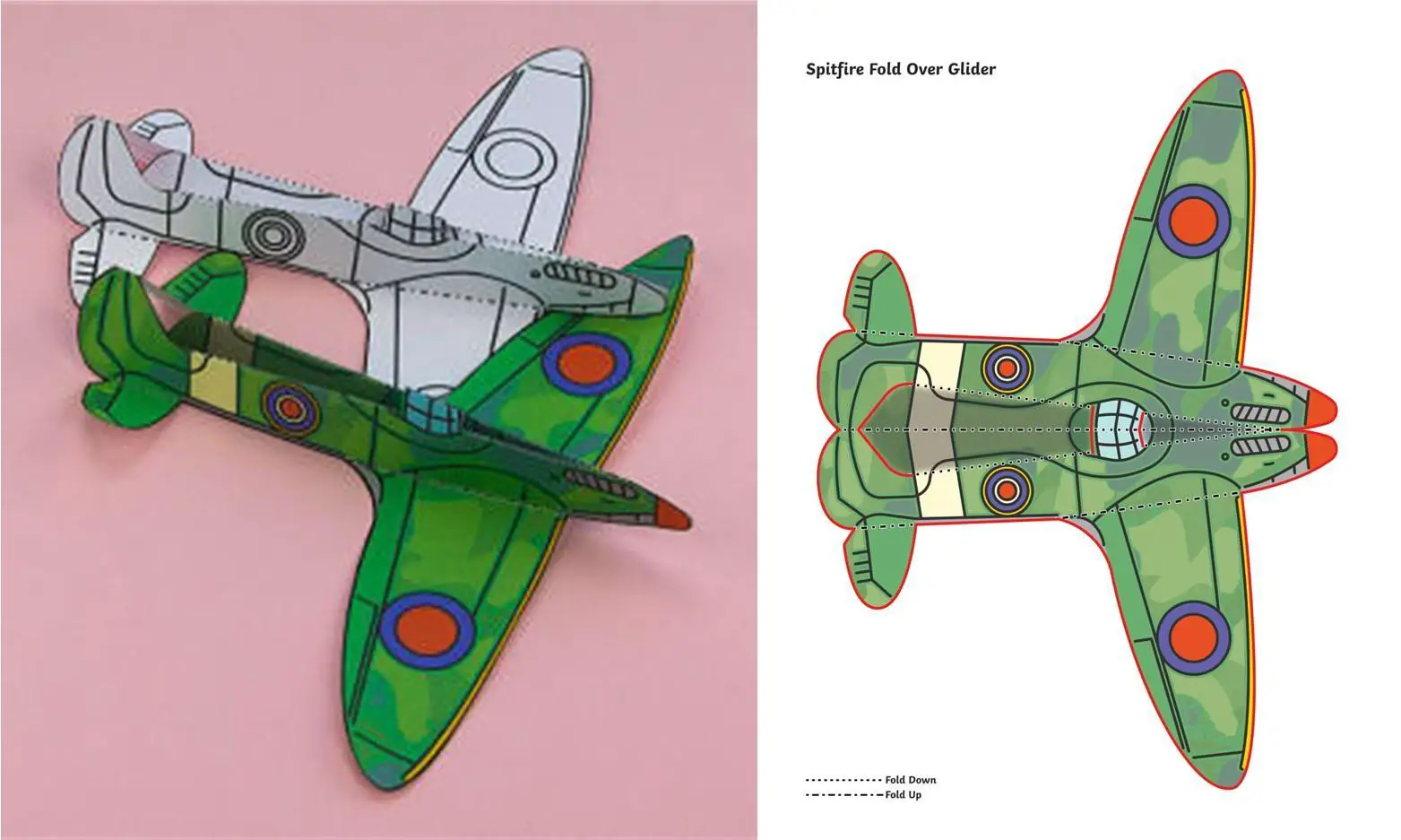 Make a Spitfire Glider for VE Day