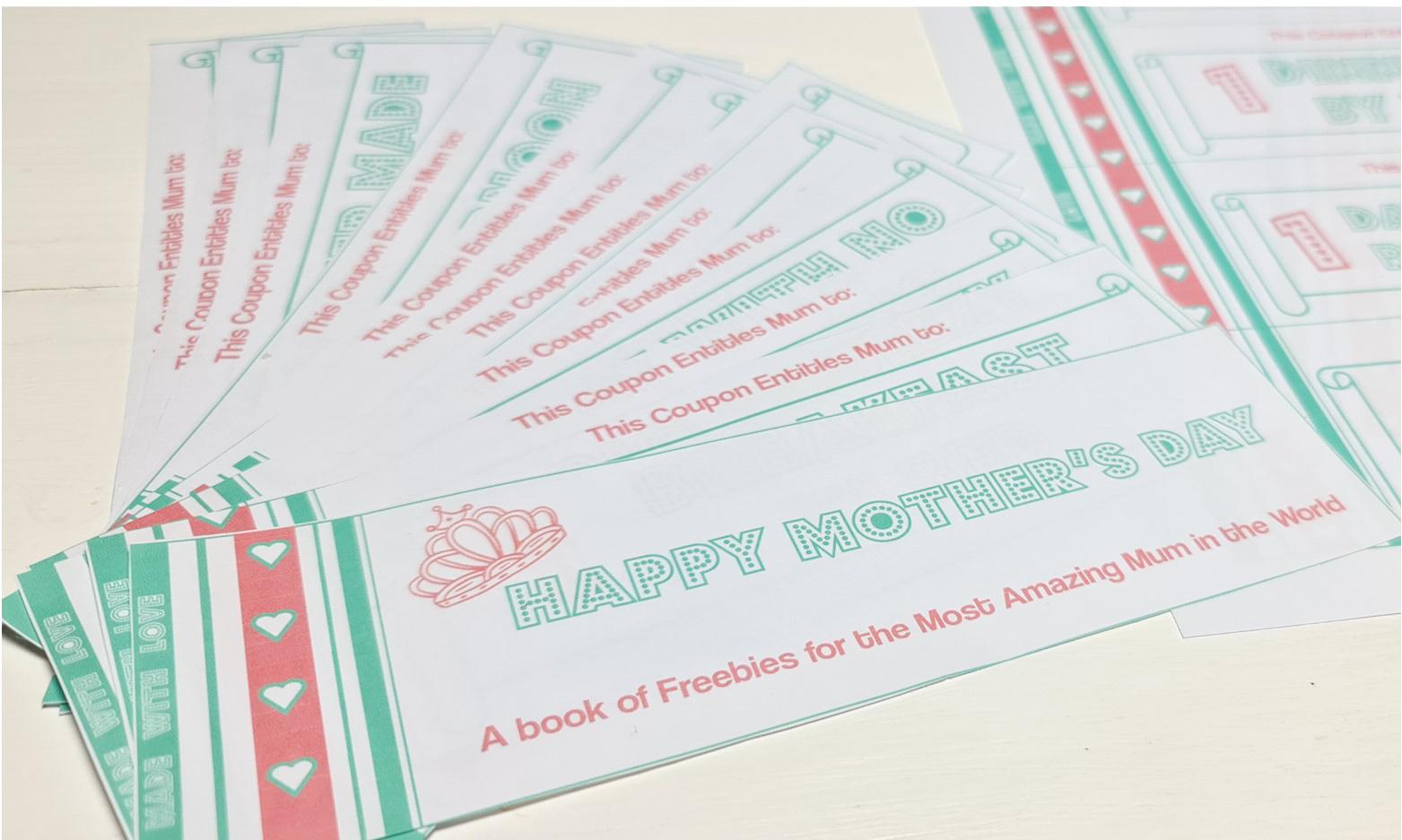 Free Printable mother’s Day Coupon
