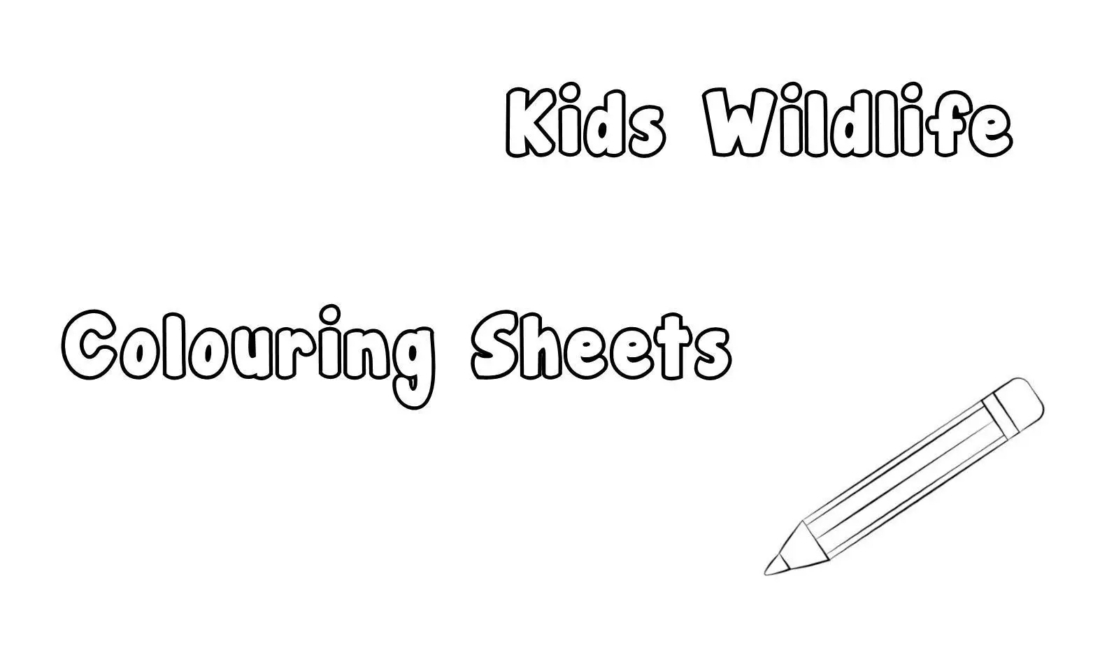 Printable Wildlife Colouring Sheets for the Kids