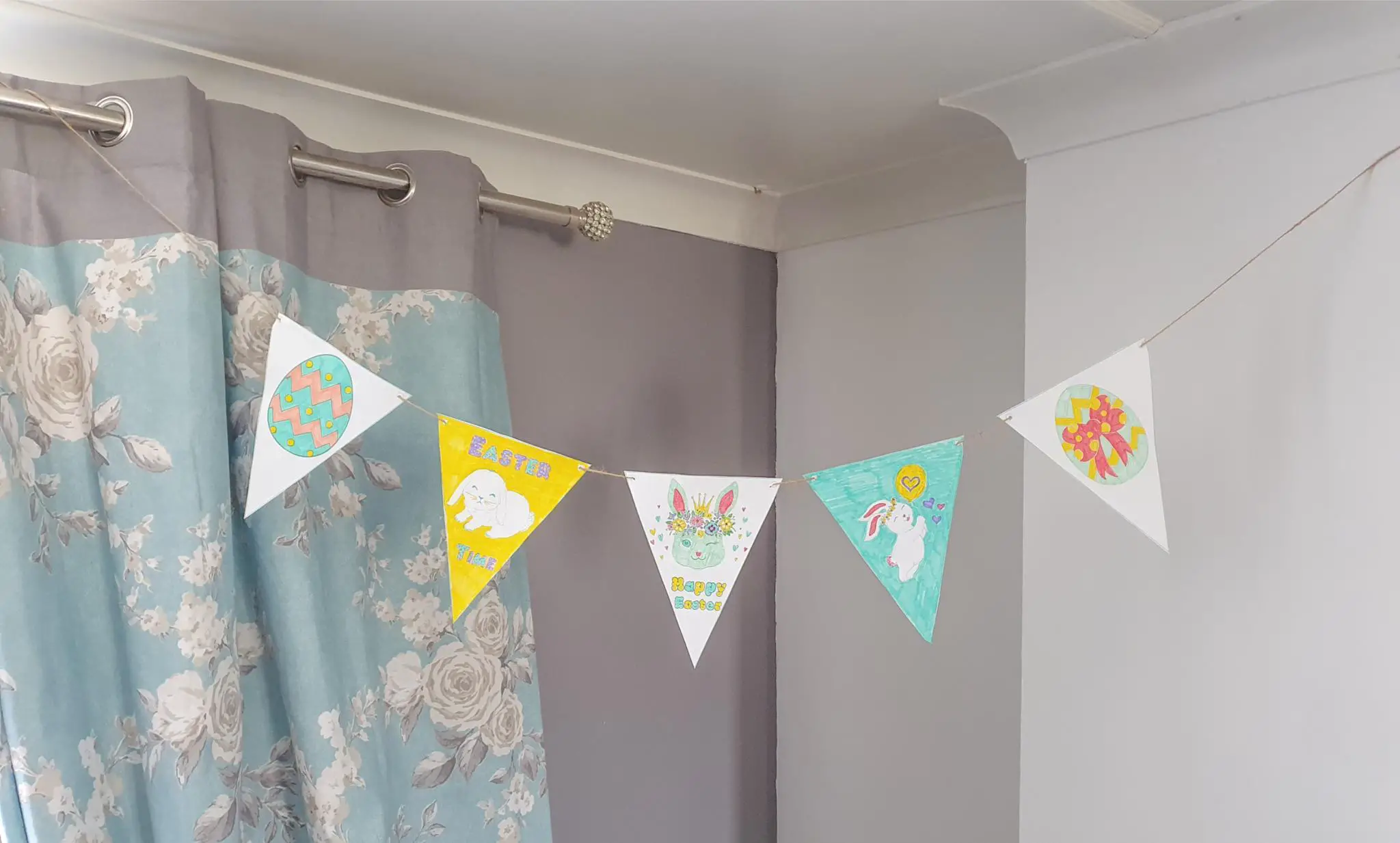 Printable Easter Bunting Template