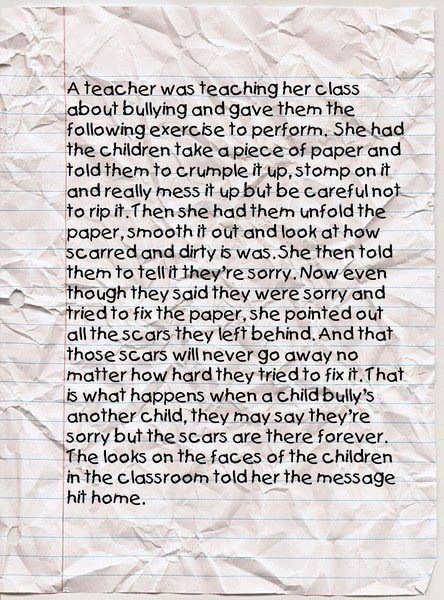 The Paper Story Bullying kindness activities for kids.. How to Teach Kindness to Children with these social skills for children.