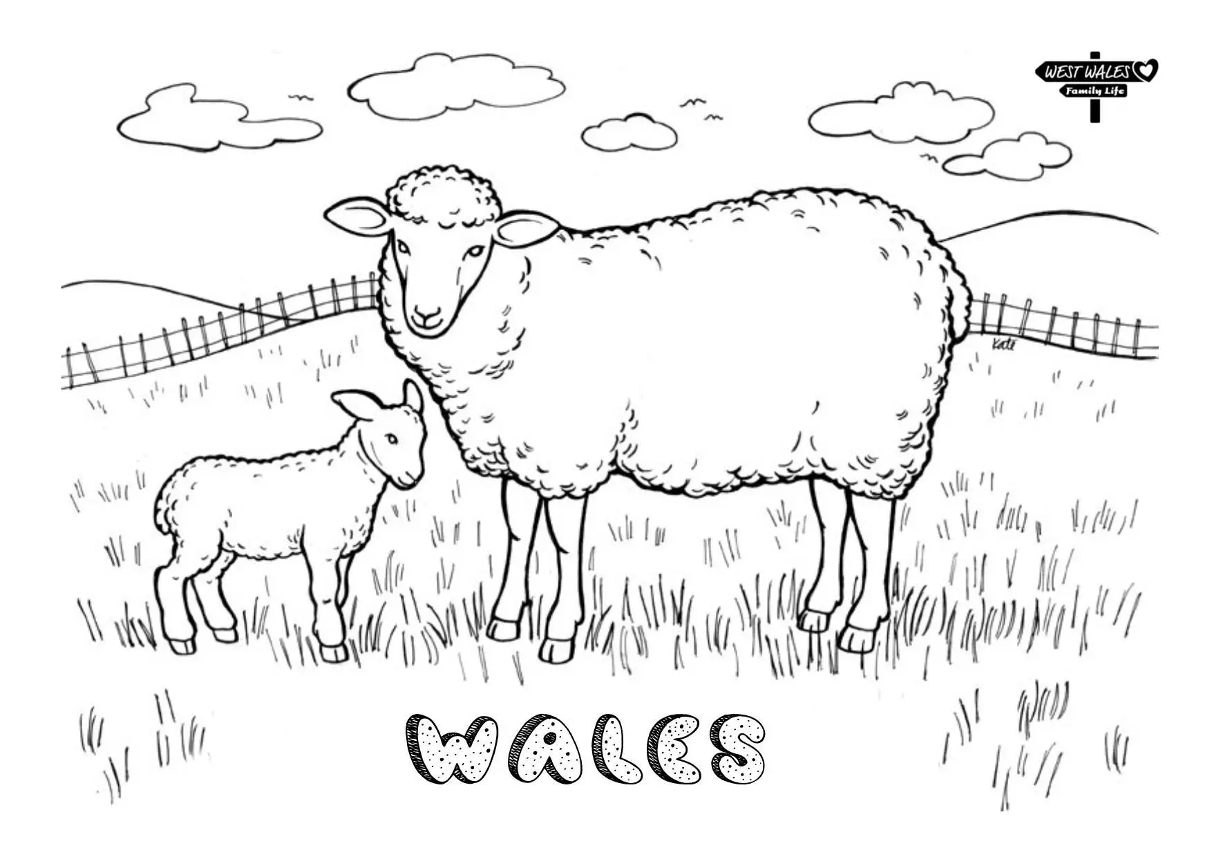 West Wales Family Life Printable St Davids Day Colouring Sheets for the Kids Page 4