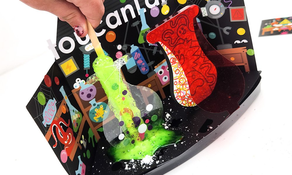 toucanBox lab fizzing