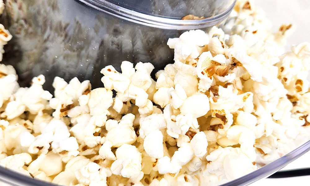 up close popcorn
